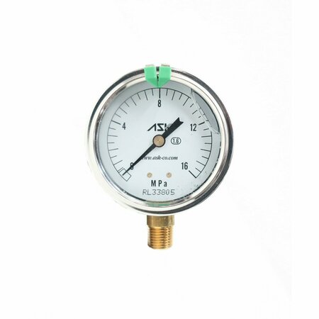 ASK 2.5IN 1/4IN 0-16MPA NPT PRESSURE GAUGE OPG-AT-R1/4-60X